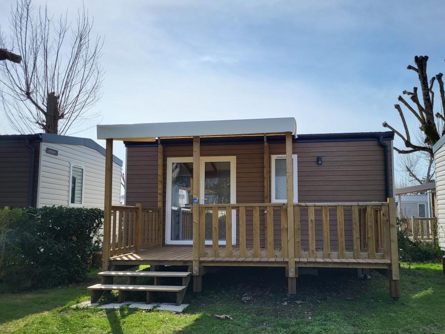 Mobilhome 4 personnes - Mobil-home Confort 22m² - 2 chambres - terrasse semi-couverte +TV 4 pers 0