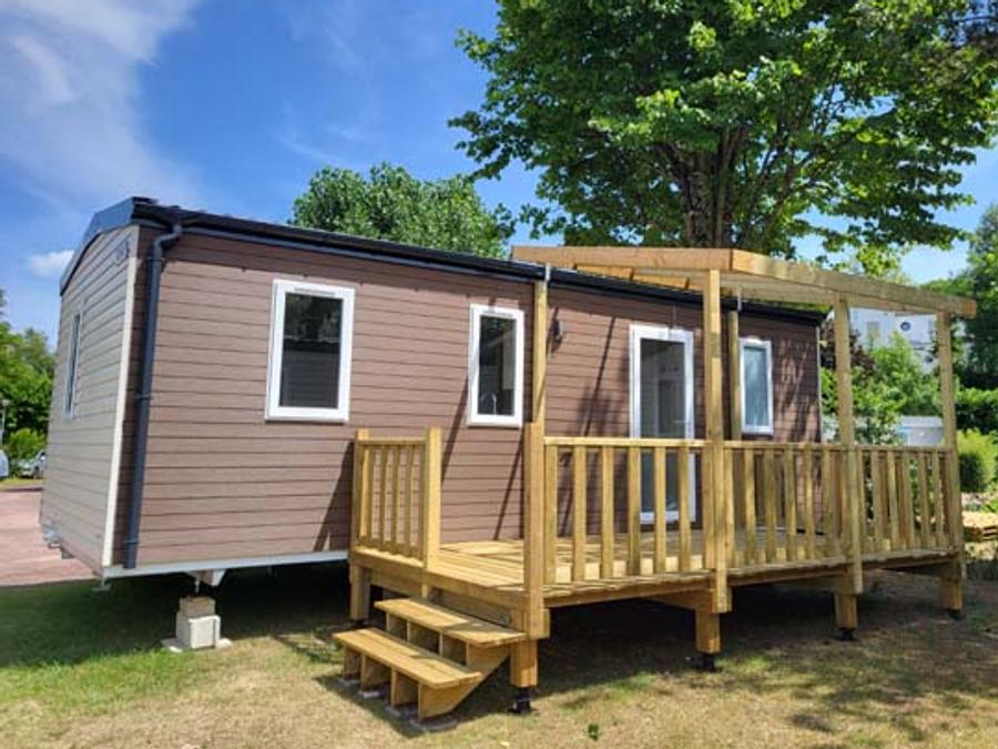 Mobilhome 6 personnes - Mobil-home Premium 29m² - 3 chambres - terrasse semi-couverte + lave-vaisselle - TV 6 pers 0