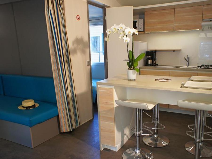 Mobilhome 6 personnes - Mobil-Home LAVANDE Confort 29m² (2 chambres) - terrasse couverte 16m² - TV + Climatisation 4/6 pers 4