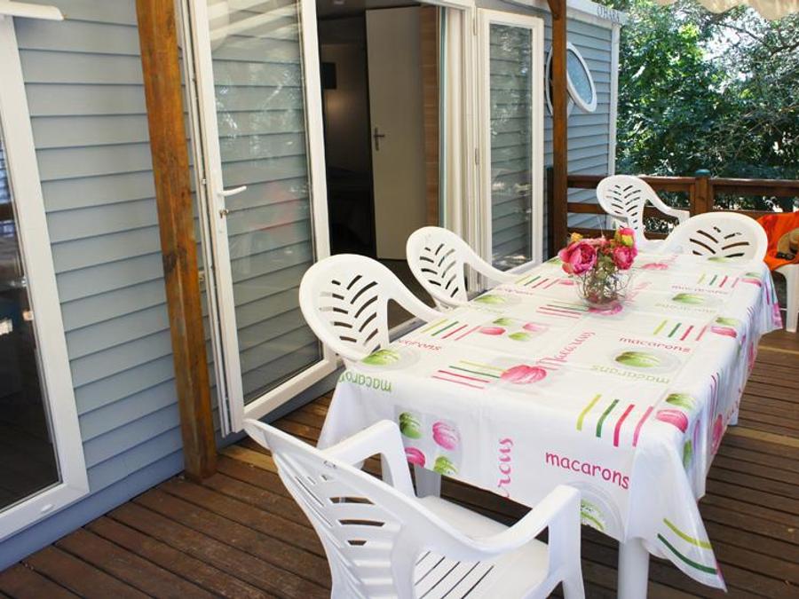 Mobilhome 6 personnes - Mobil-Home LAVANDE Confort 29m² (2 chambres) - terrasse couverte 16m² - TV + Climatisation 4/6 pers 3