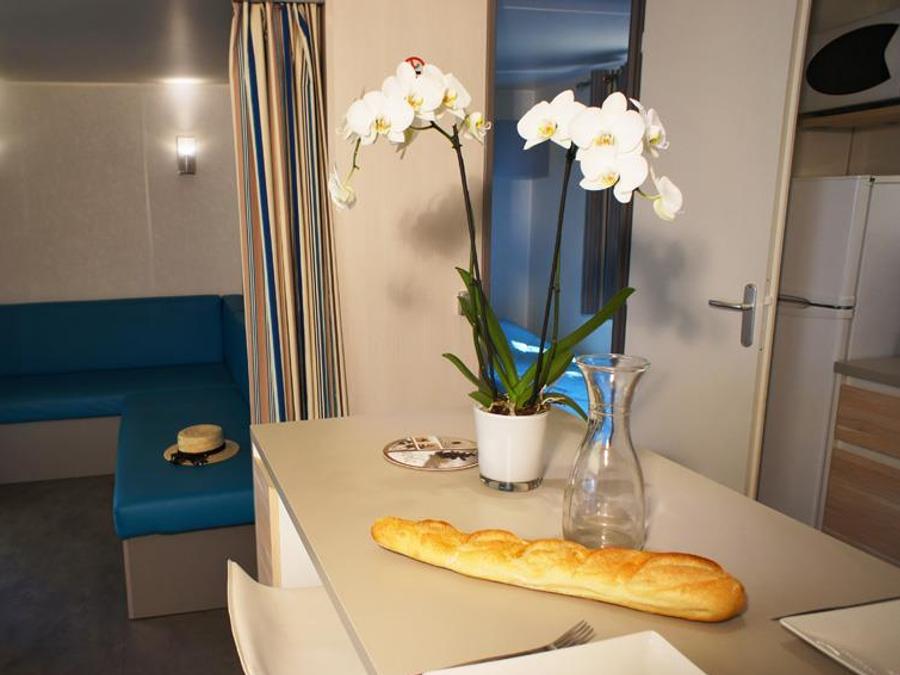 Mobilhome 6 personnes - Mobil-Home LAVANDE Confort 29m² (2 chambres) - terrasse couverte 16m² - TV + Climatisation 4/6 pers 6