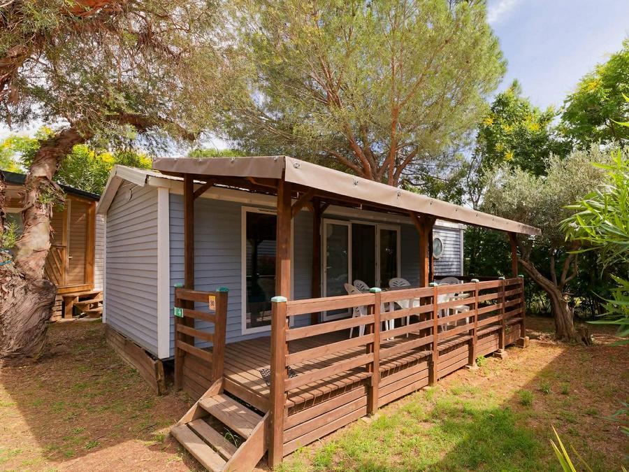 Mobilhome 6 personnes - Mobil-Home LAVANDE Confort 29m² (2 chambres) - terrasse couverte 16m² - TV + Climatisation 4/6 pers 0