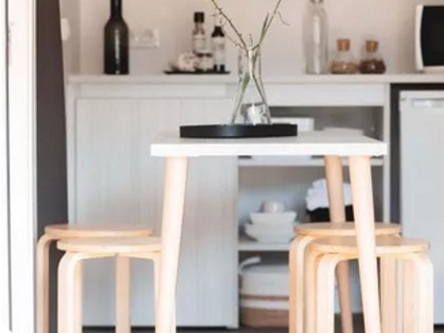 Tente en toile et en bois 4 personnes - Ecrin Cocoon Insolite 16m² (sans sanitaires) 2 chambres + Terrasse couverte 14 m²+ TV + Coin Cuisine 4 pers 1