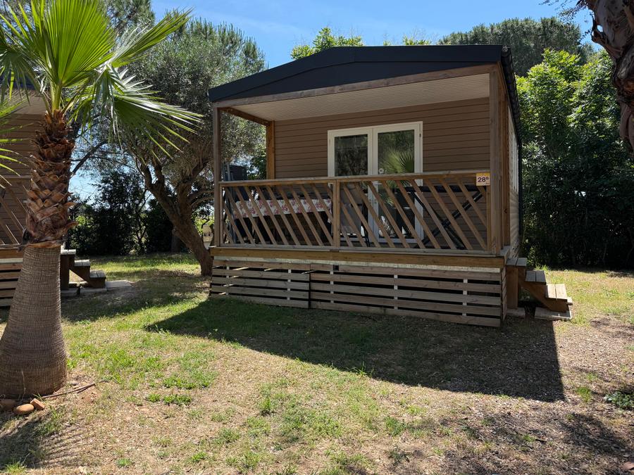Mobilhome 4 personnes - Mobil-Home HIBISCUS Premium 32m² (2 chambres) - terrasse couverte 8 m² - TV - LV - Climatisation 4 pers 0