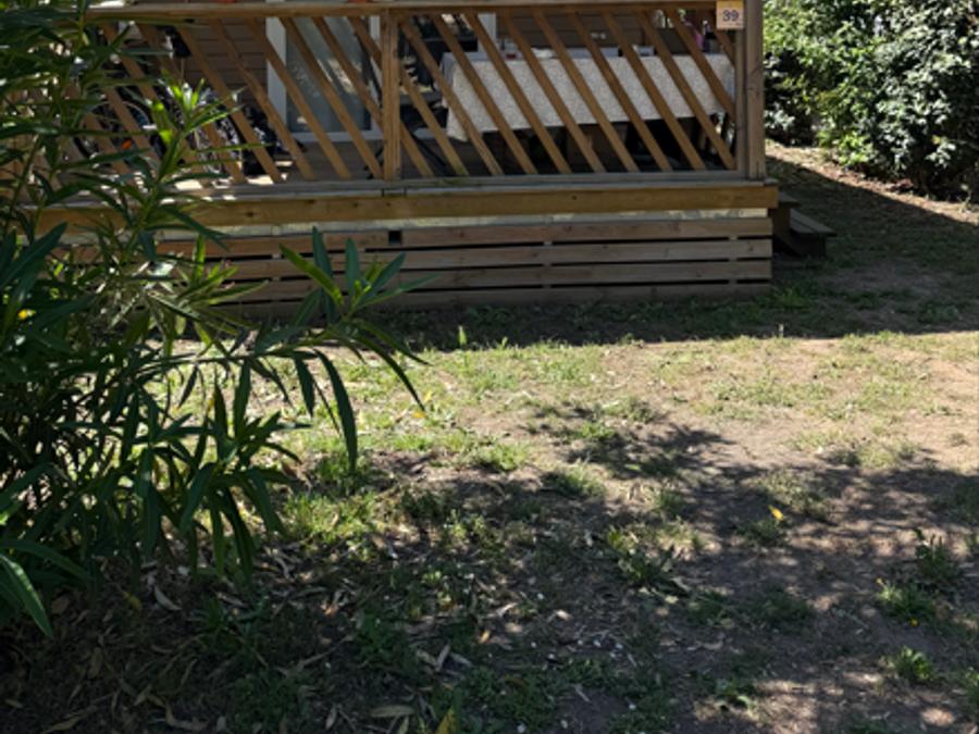 Mobilhome 4 personnes - Mobil-Home HIBISCUS Premium 32m² (2 chambres) - terrasse couverte 8 m² - TV - LV - Climatisation 4 pers 13