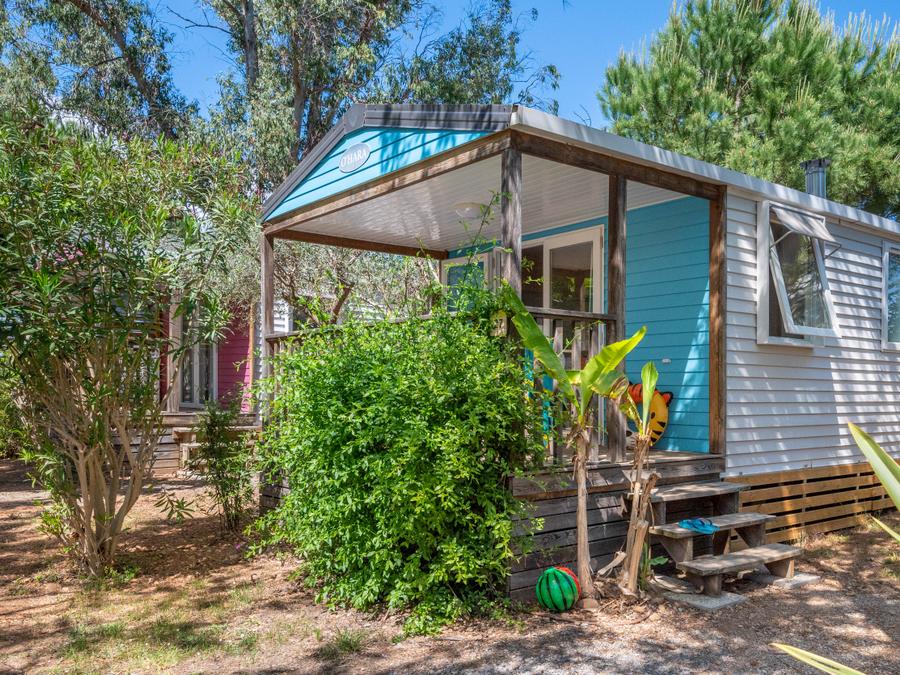 Mobilhome 4 personnes - Mobil-Home PIN PARASOL Standard 30m² (2 chambres) - terrasse couverte 8 m²- TV-NON CLIMATISE 4 pers 0