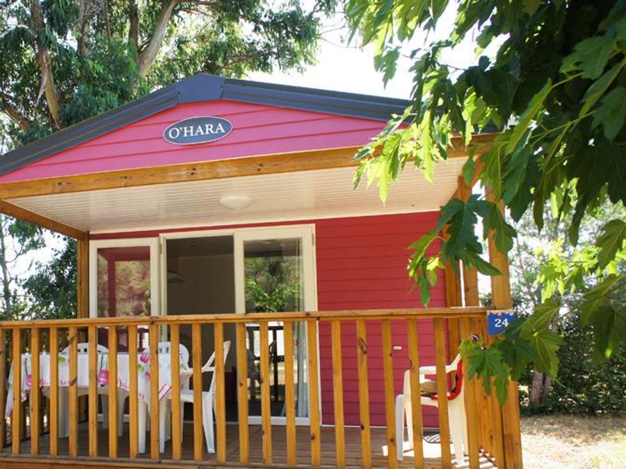 Mobilhome 4 personnes - Mobil-Home PIN PARASOL Standard 30m² (2 chambres) - terrasse couverte 8 m²- TV-NON CLIMATISE 4 pers 1