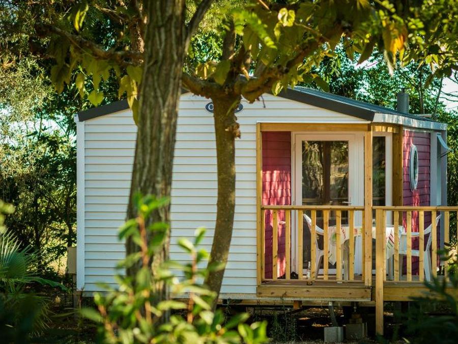 Mobilhome 4 personnes - Mobil-Home OLIVIER Confort 29m² (2 chambres) - terrasse 9 m²+ TV + Climatisation 4 pers 1