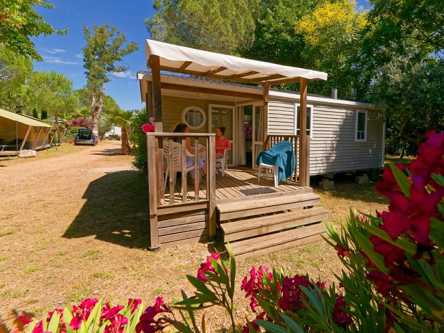 Mobilhome 4 personnes - Mobil-Home OLIVIER Confort 29m² (2 chambres) - terrasse 9 m²+ TV + Climatisation 4 pers 0