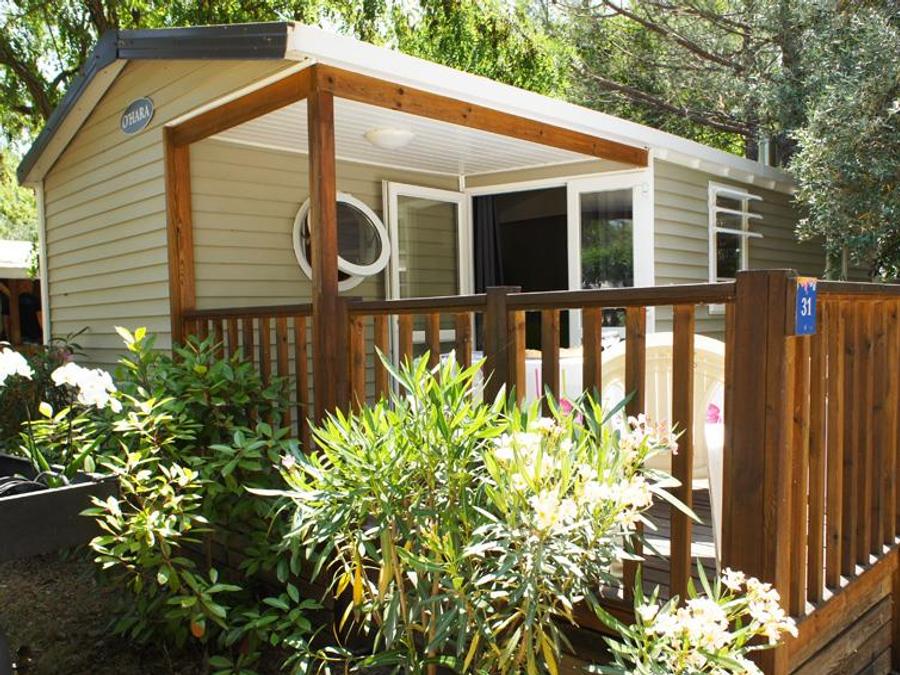 Mobilhome 4 personnes - Mobil-Home OLIVIER Confort 29m² (2 chambres) - terrasse 9 m²+ TV + Climatisation 4 pers 0