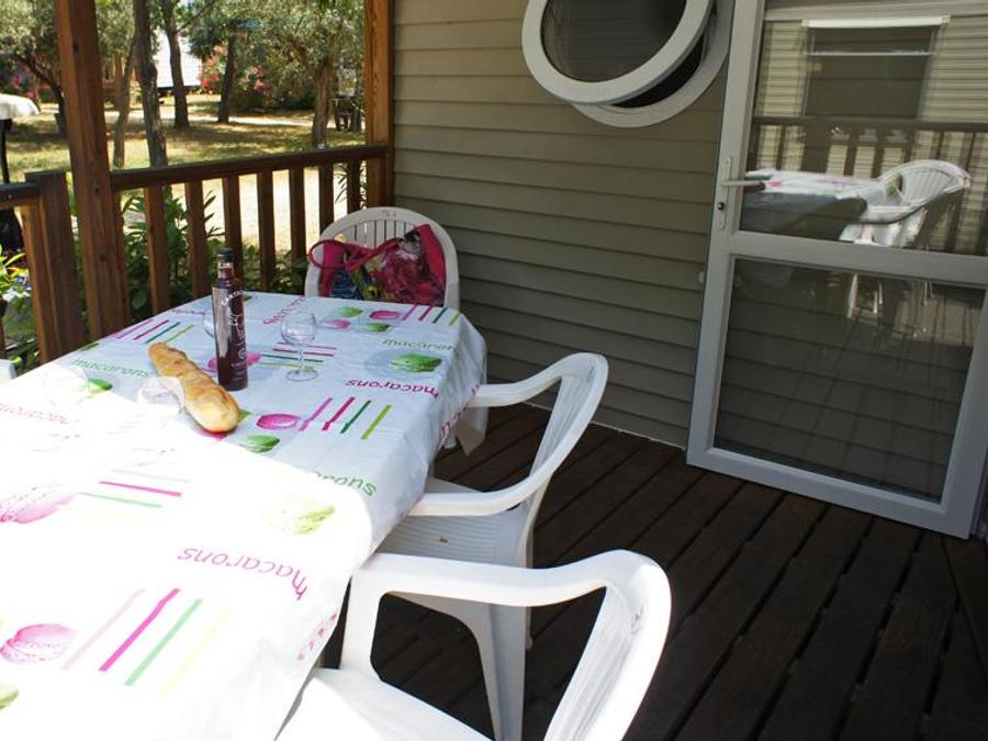 Mobilhome 4 personnes - Mobil-Home OLIVIER Confort 29m² (2 chambres) - terrasse 9 m²+ TV + Climatisation 4 pers 2