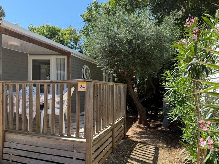 Mobilhome 4 personnes - Mobil-Home OLIVIER Confort 29m² (2 chambres) - terrasse 9 m²+ TV + Climatisation 4 pers 8