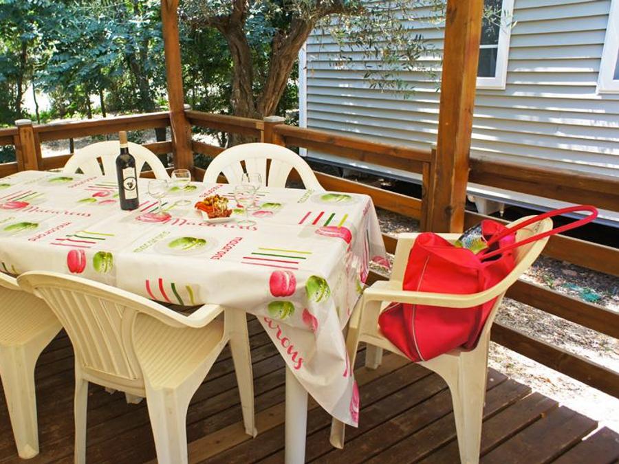 Mobilhome 6 personnes - Mobil-home CYPRES Confort 29m² (3 chambres) - terrasse couverte 16 m² - TV + Climatisation 6 pers 1