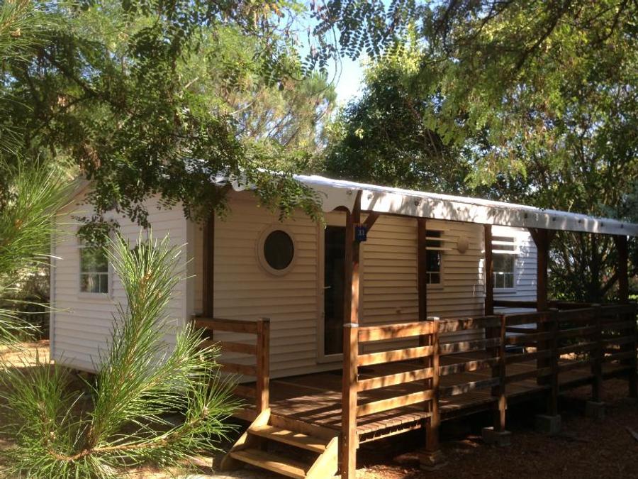 Mobilhome 6 personnes - Mobil-home CYPRES Confort 29m² (3 chambres) - terrasse couverte 16 m² - TV + Climatisation 6 pers 0