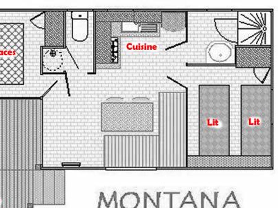 Mobilhome 4 personnes - MONTANA, avec sanitaires 6