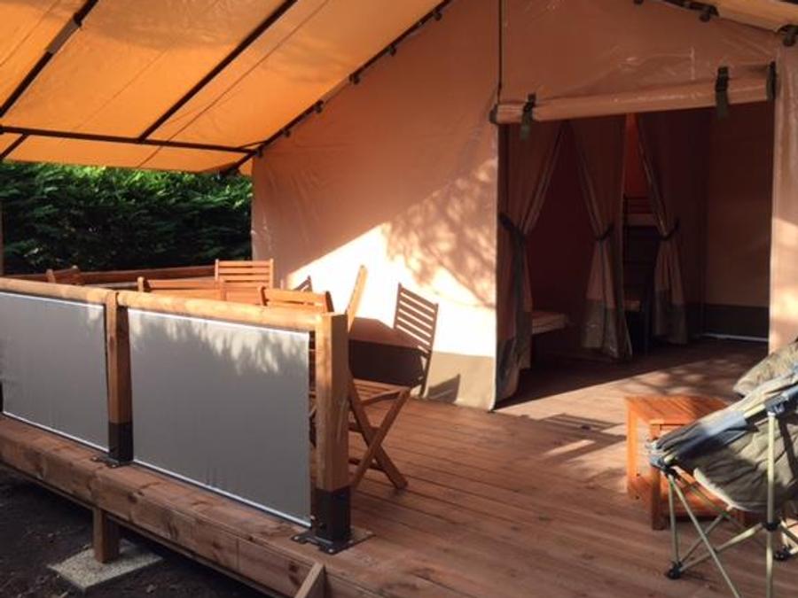 Tente en toile et en bois 5 personnes - VICTORIA, sans sanitaires 11