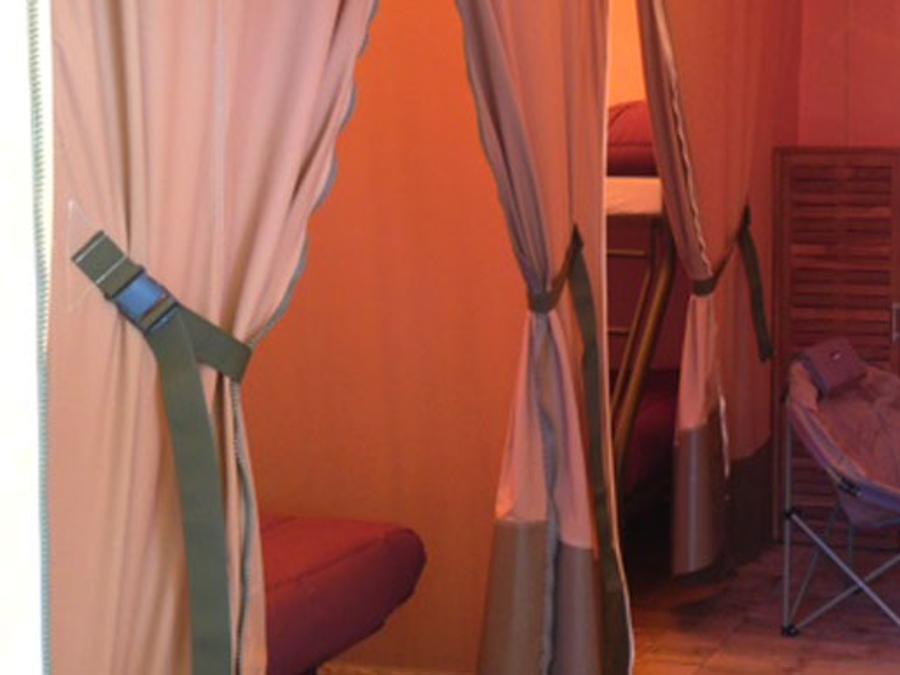 Tente en toile et en bois 5 personnes - VICTORIA, sans sanitaires 5