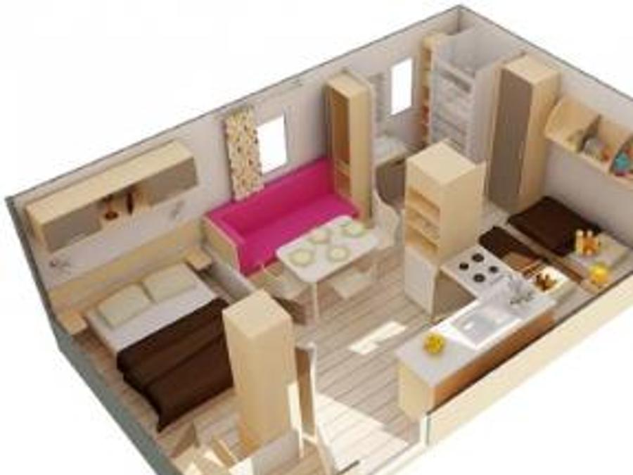 Mobilhome 4 personnes - CANCUN - 2 Chambres - SAMEDI 6