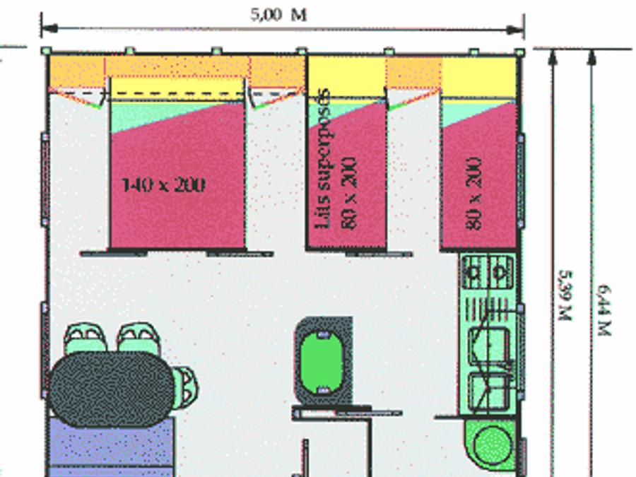 Chalet 5 personnes - Confort 5