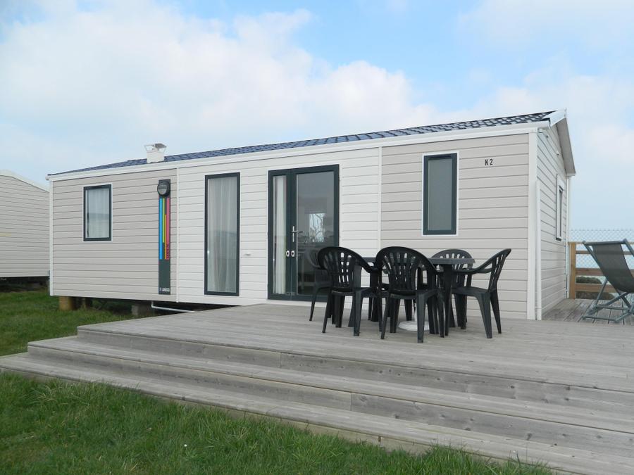Mobilhome 8 personnes - Mobil home Confort 28 à 35m² (3 chambres) + Terrasse avec vue mer 6/8 pers 1