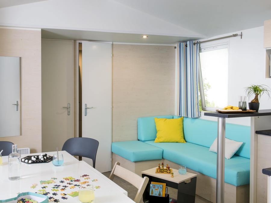 Mobilhome 6 personnes - Mobil-home confort 34 m2 (3ch-6 pers) + terrasse 6 pers 2