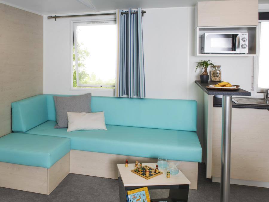Mobilhome 6 personnes - Mobil-home confort 34 m2 (3ch-6 pers) + terrasse 6 pers 4