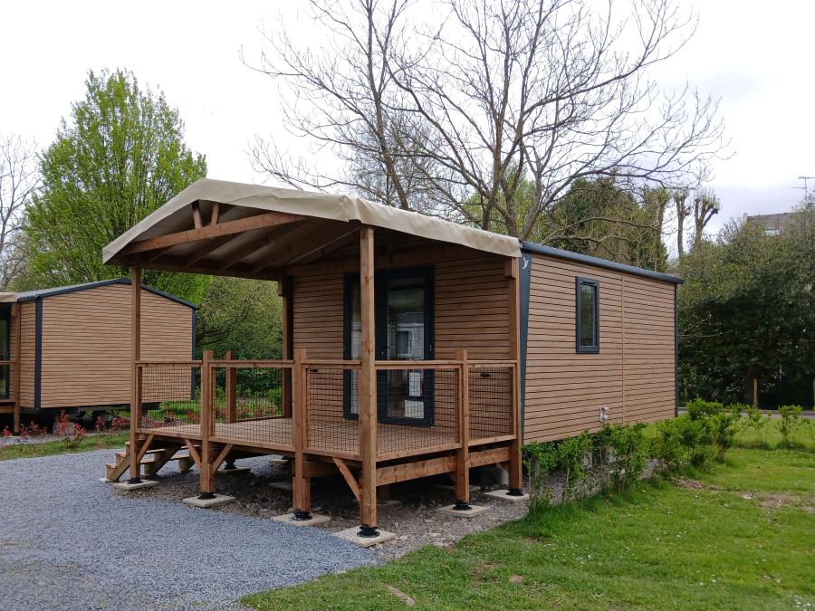 Mobilhome 2 personnes - Mobil-home premium 20m² (1 ch-2 pers) + TV + terrasse 1