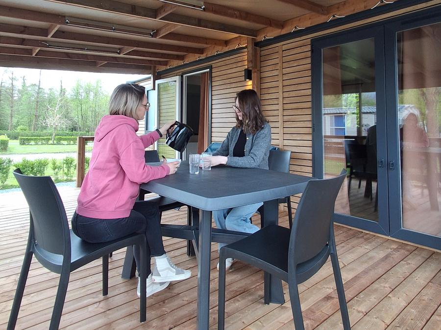 Mobilhome 4 personnes - Mobil-home premium 33m2 (2 ch-4 pers) + TV + terrasse 9