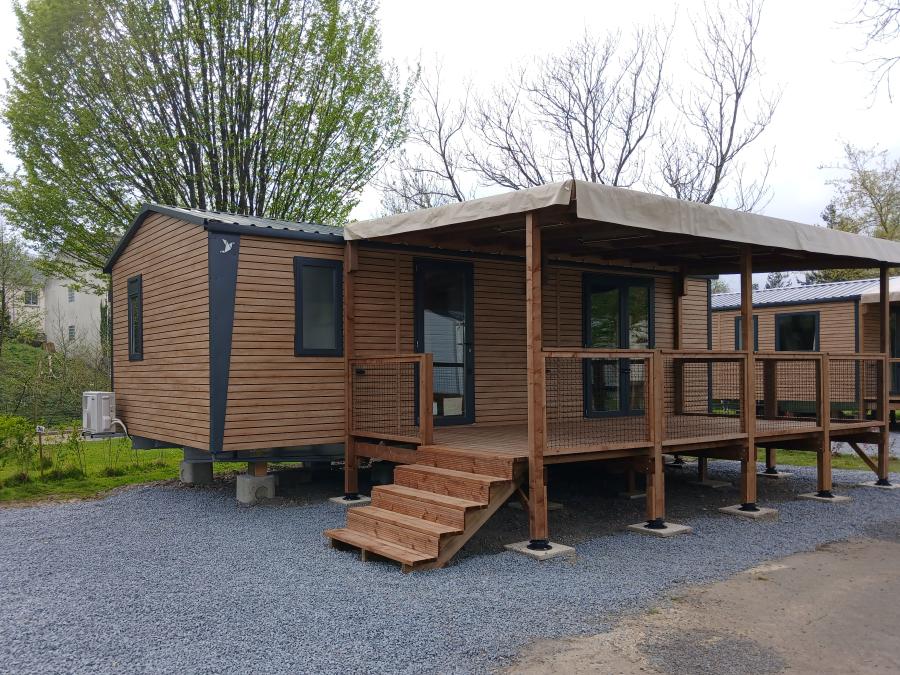 Mobilhome 4 personnes - Mobil-home premium 33m2 (2 ch-4 pers) + TV + terrasse 1