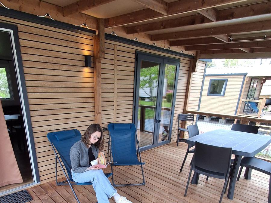 Mobilhome 4 personnes - Mobil-home premium 33m2 (2 ch-4 pers) + TV + terrasse 4