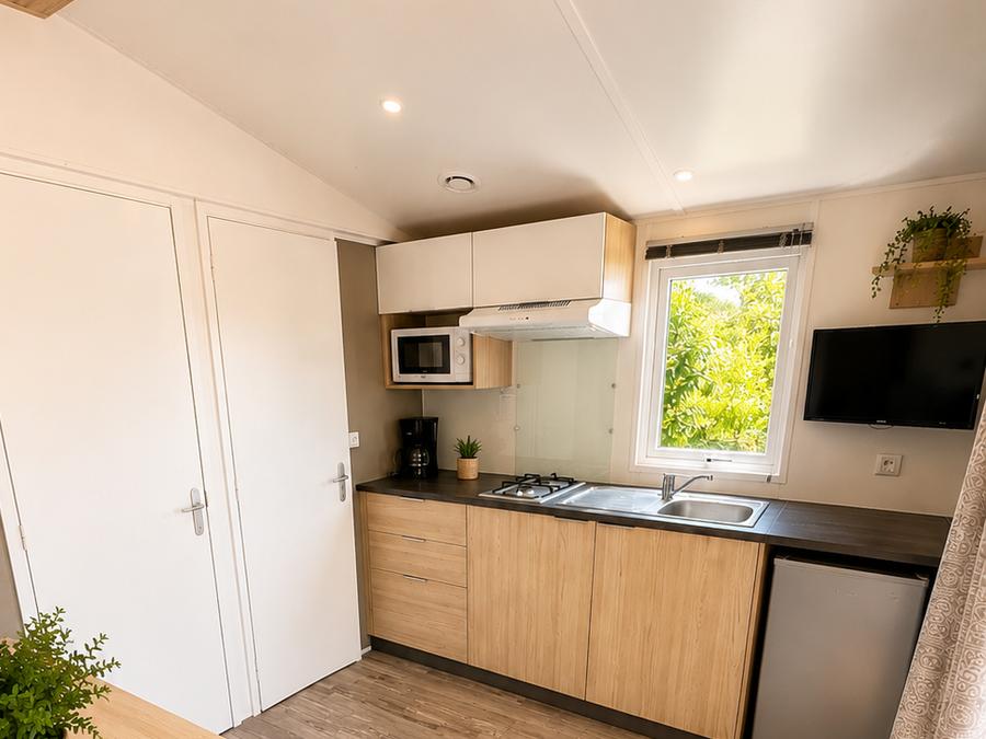 Mobilhome 2 personnes - Chalet Tiny house 1 chambre, Wifi 6