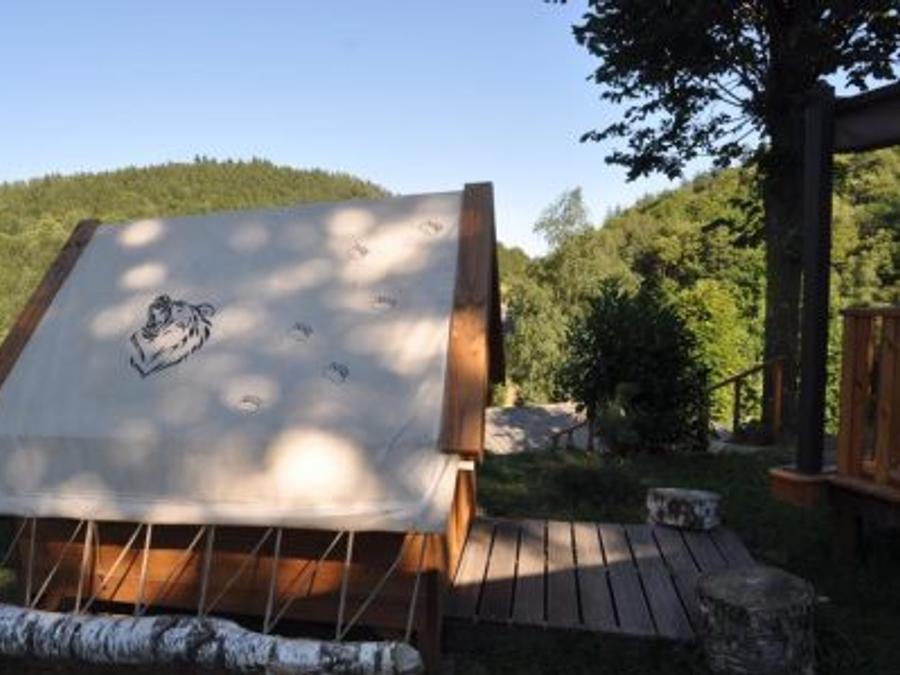 Mobilhome 4 personnes - Premium 2 chambres, climatisation, 2 cabanes trappeur 0