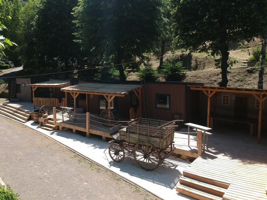 Mobilhome 6 personnes - mobil home exclusif, Climatisation, Lave vaisselle, Wifi dans village western 7