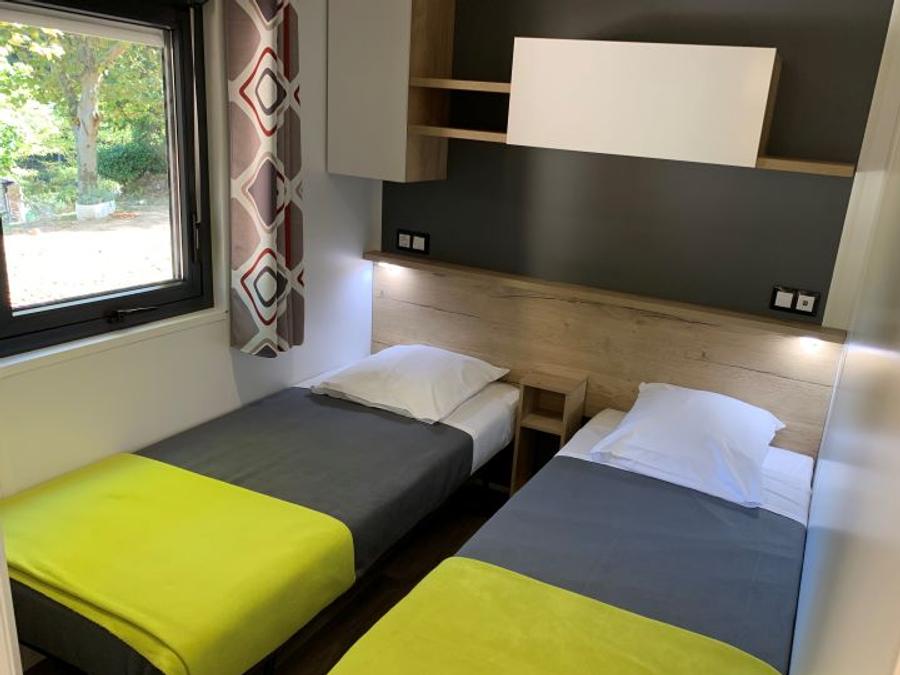 Mobilhome 6 personnes - mobil home exclusif, Climatisation, Lave vaisselle, Wifi dans village western 4