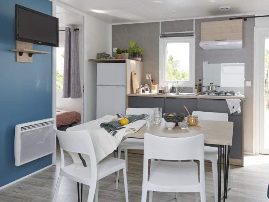 Mobilhome 6 personnes - Premium 3CH CLIM, WIFI, LV TV terrasse 1 SDB 2