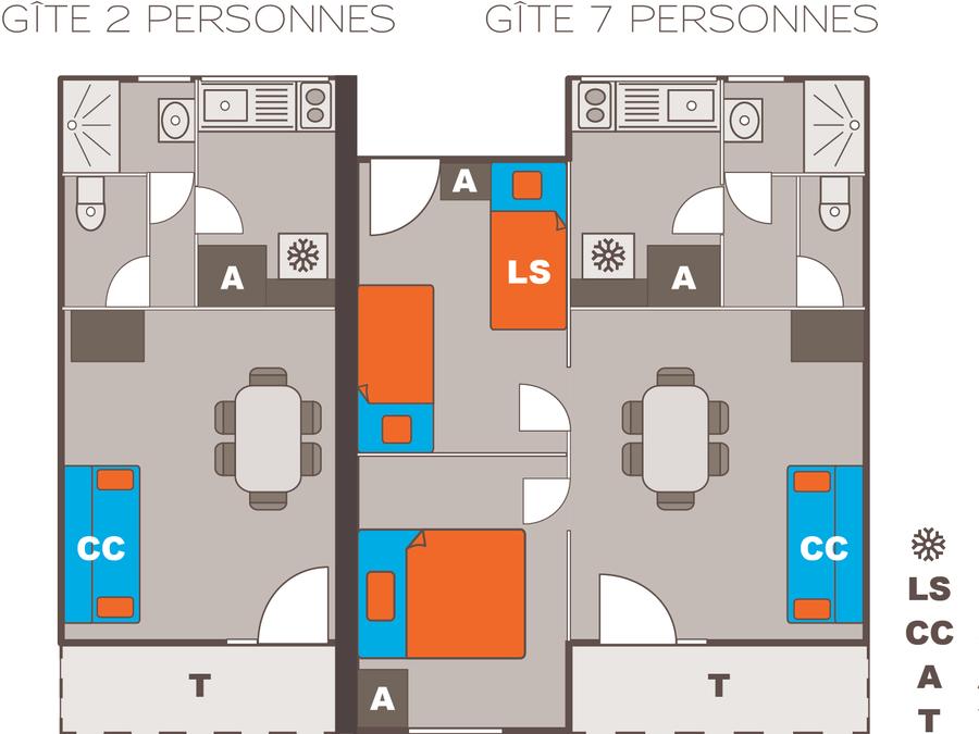 Gîte 2 personnes - Gîte Studio 15