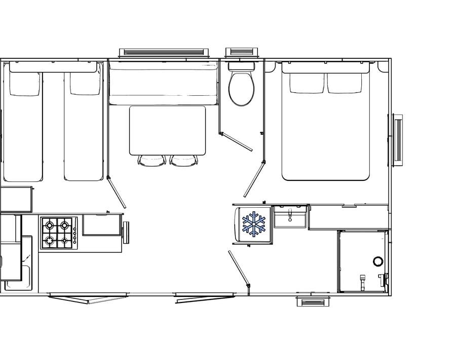 Mobilhome 4 personnes - MH2 24 m² 9