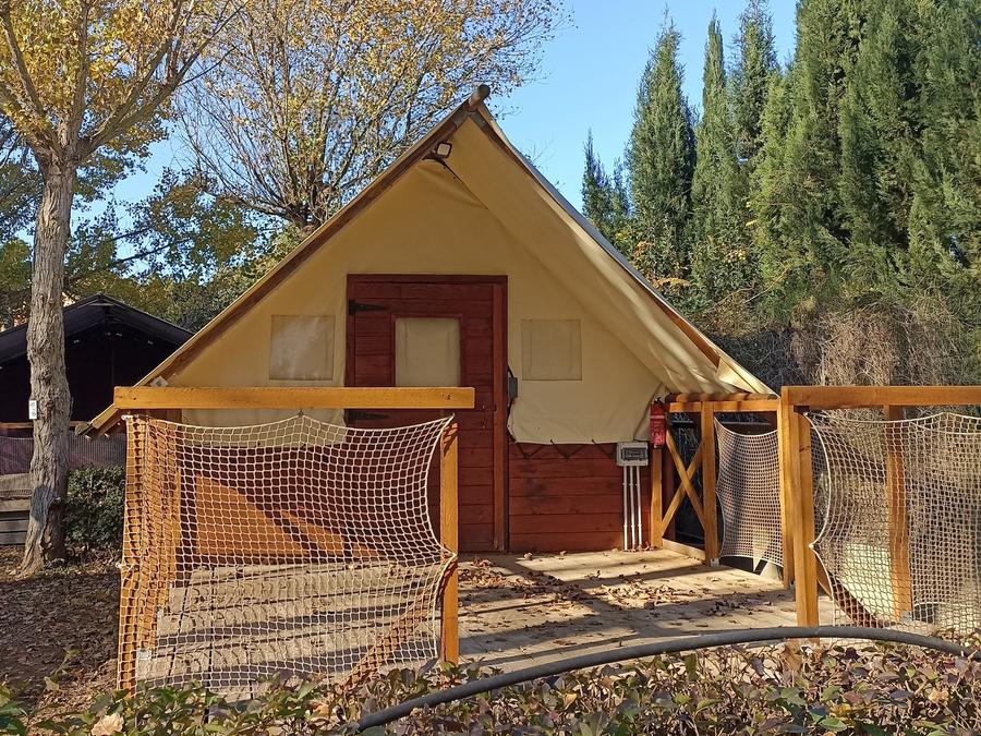 Tente en toile et en bois 4 personnes - Tente Éco-Lodge 2/4 Personnes 0