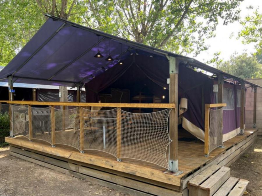 Tente en toile et en bois 6 personnes - Tente Lodge Safari 4-6 Personnes 7