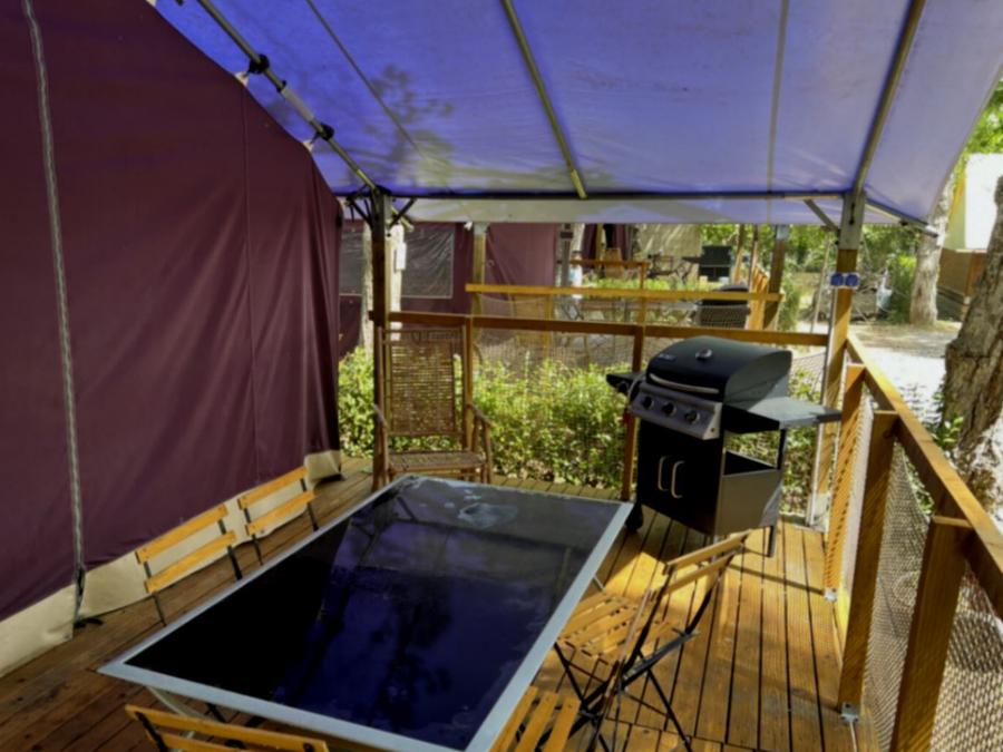 Tente en toile et en bois 6 personnes - Tente Lodge Safari 4-6 Personnes 0
