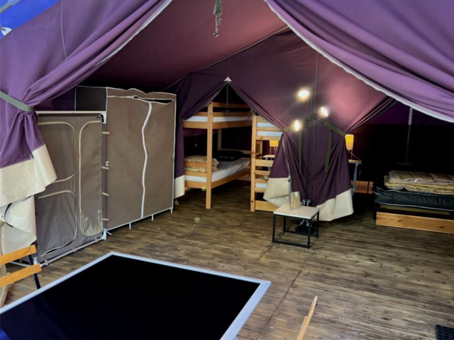 Tente en toile et en bois 6 personnes - Tente Lodge Safari 4-6 Personnes 1