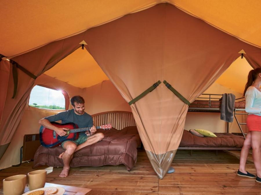 Tente en toile et en bois 6 personnes - Tente Lodge Safari 4-6 Personnes 3