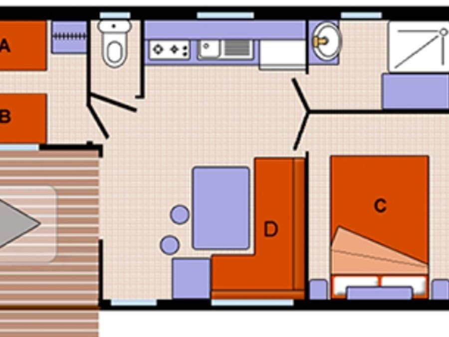 Mobilhome 4 personnes - MH2 Agreable 10