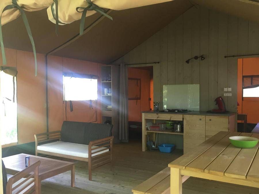 Tente en toile et en bois 5 personnes - Safari sans sanitaires 9