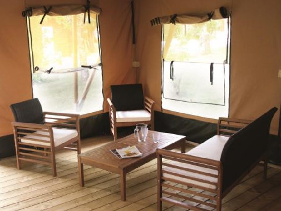 Tente en toile et en bois 5 personnes - Safari sans sanitaires 4