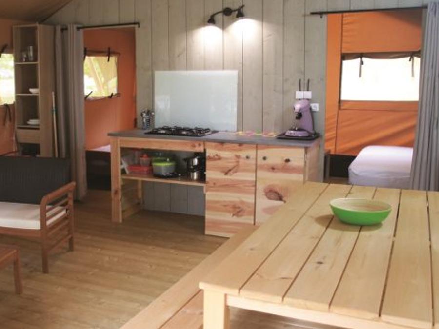 Tente en toile et en bois 5 personnes - Safari sans sanitaires 5