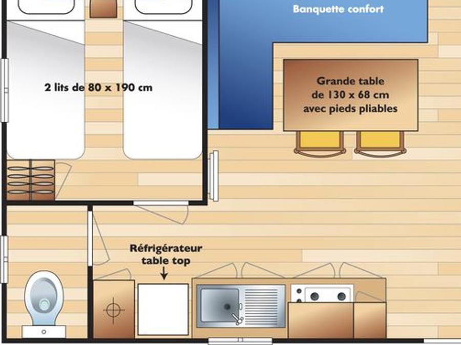 Mobilhome 4 personnes - MH2 Spacieux 12