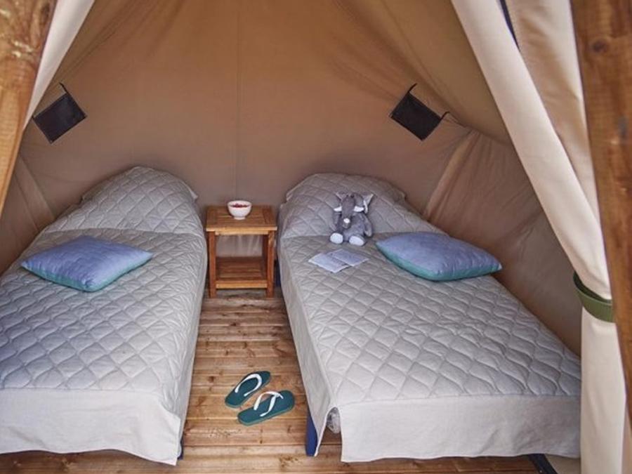 Tente en toile et en bois 2 personnes - Tente Mooera - 1 Chambre 3