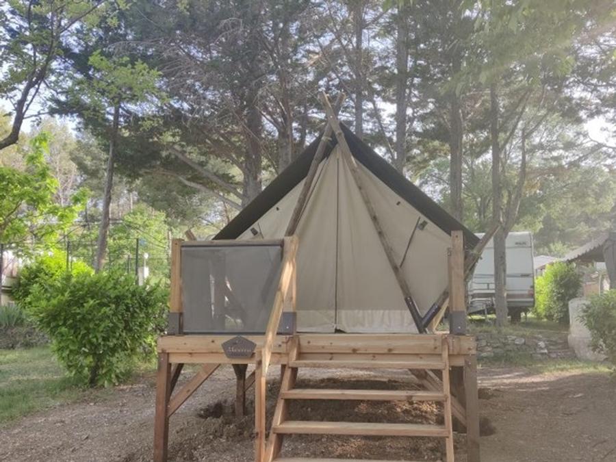 Tente en toile et en bois 2 personnes - Tente Mooera - 1 Chambre 2