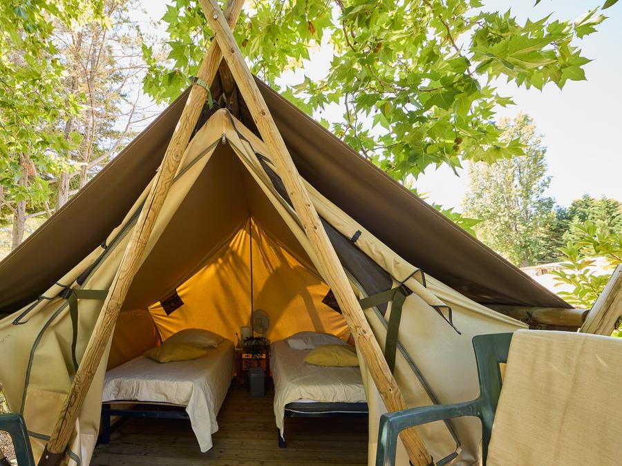 Tente en toile et en bois 2 personnes - Tente Mooera - 1 Chambre 5